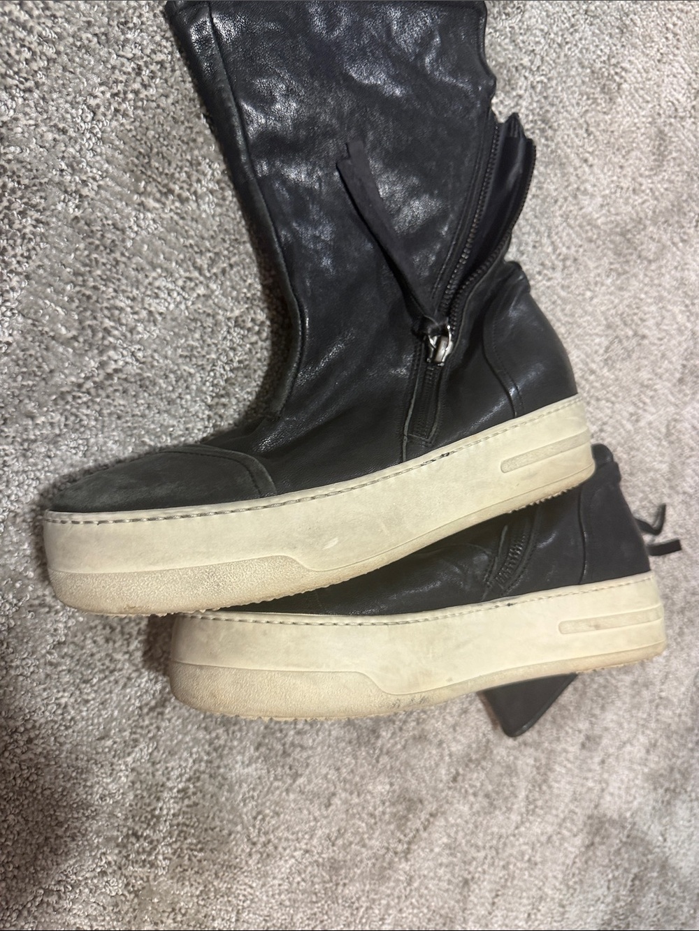 Bruno bordese Black leather zip up sneaker boots - Picture 8 of 8